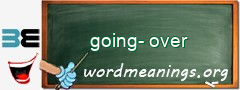 WordMeaning blackboard for going-over